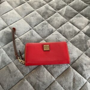 Dooney & Bourke Vibrant Red Wristlet